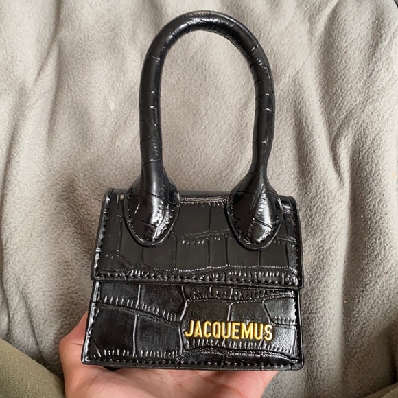 Affordable Fashion Finds Handbags - Black Croc Designer Inspired Clutch